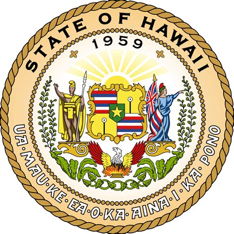 Hawaii State Seal Printable